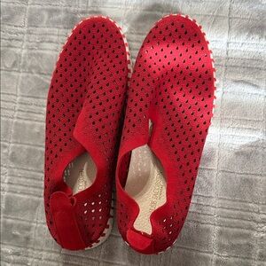 Ilse Jacobsen Red Perforated Flats